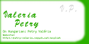 valeria petry business card